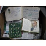 Cricket Autographs Circa Late 1940's, to include teams of Glamorgan, Surrey and Bedser Laker