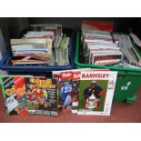 Barnsley Programmes, 1980's to 2000's large quantity H & Aways:- Two Boxes.