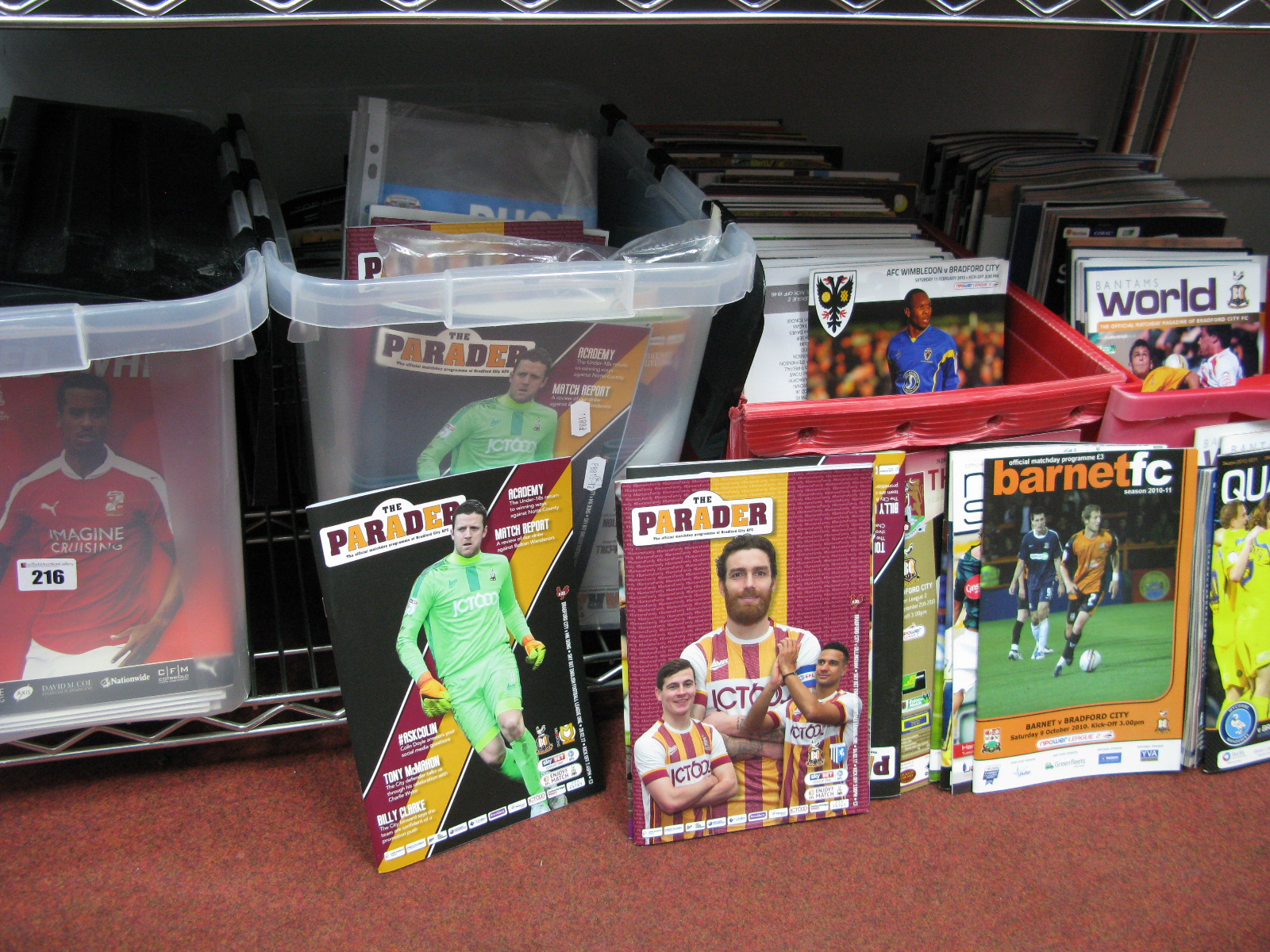 Bradford City Programmes, 2010 to date, large quantity. Four Boxes