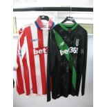 Peter Crouch, Stoke City XL 'Macron' Home Shirt, bearing BET 365 logo, Premier League arm patches