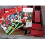 1996-2001 Manchester United Home Programmes, including thirty one issues from the 1999 Treble