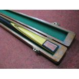 Snooker 'Power Glide,The Connoisseur', One Piece Cue, in Mahogany case.