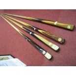 Snooker: Cues - Joe Davis 'Club Cue' by Ashcroft of Liverpool and 'Champion Cue' by Reaper of