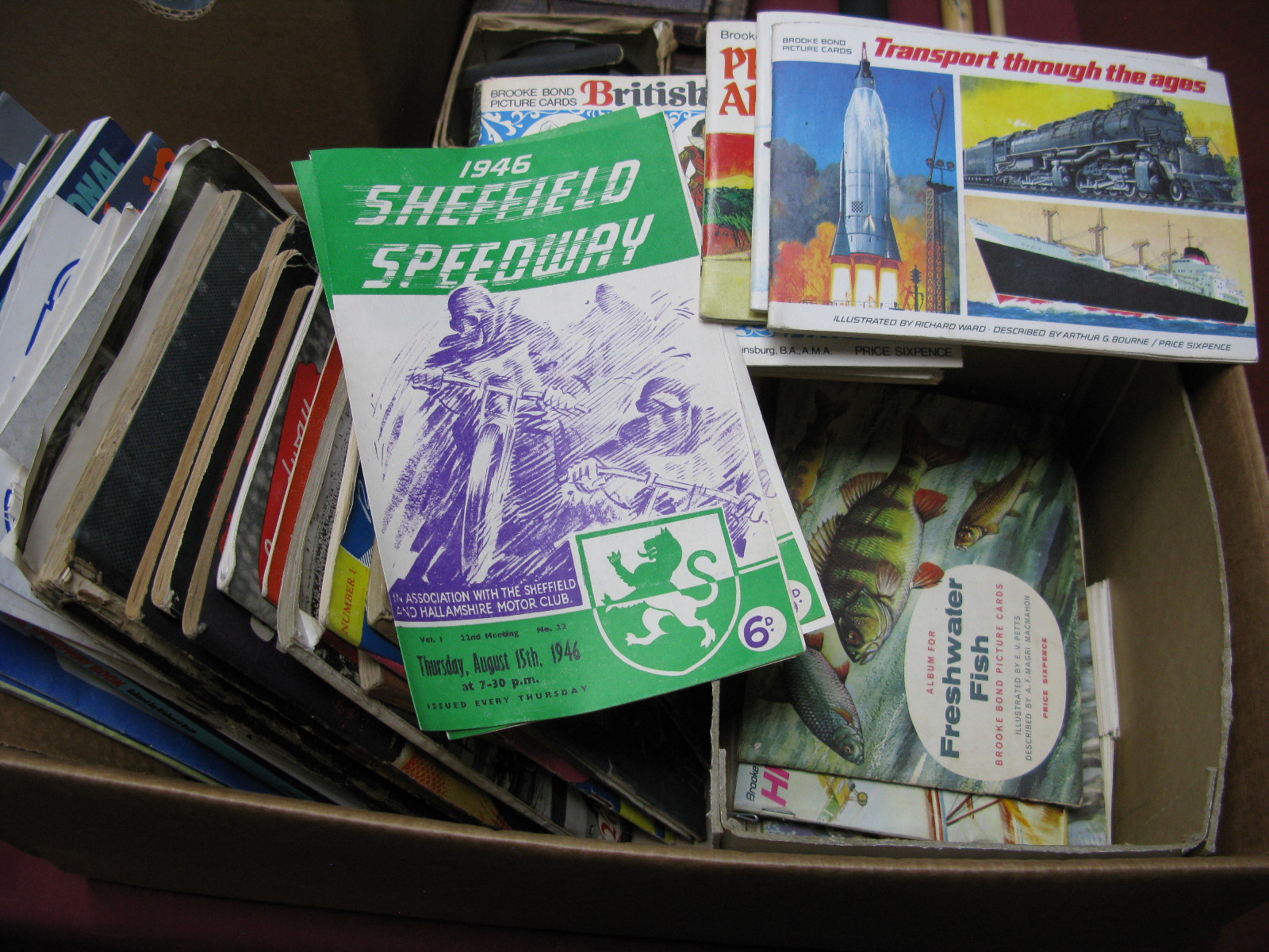 Speedway Programmes, Sheffield 1946 v. Glasgow x 2, Stenners Annuals 1946 and 1947, The People