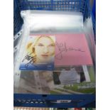 Tennis Autographs - Maria Shrapova x 2, Steffi Graff x 2, Boris Becker x 4, Chris Evert x 2, Martina