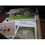 Horse Racing, Selection of Coloured Prints, limited edition calendars, Chelsea Green editions by Jay