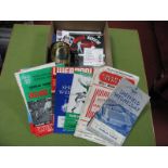 Portmeirion World Cup 1970 Mug, Charlton Athletic 1950's Programmes and others:- One Box