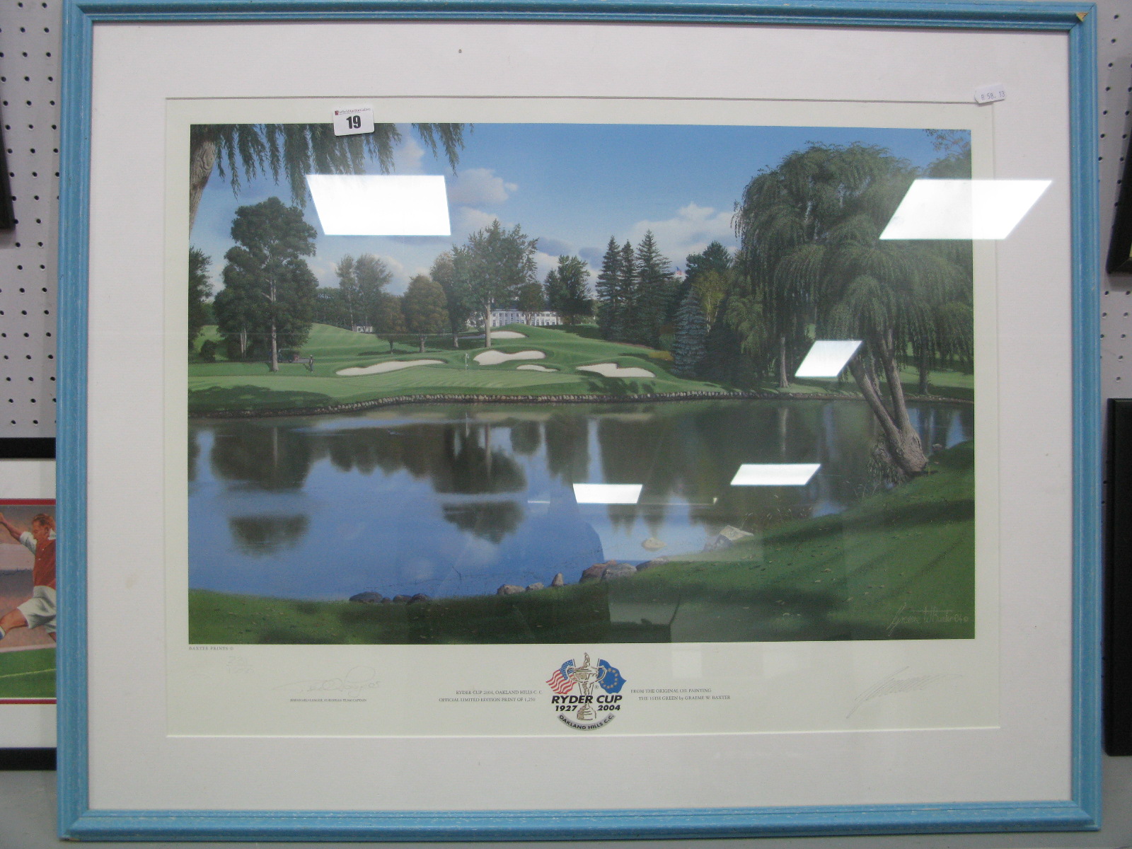 Golf, Ryder Cup 2004 limited edition colour print of 250 by Graeme W Baxter, pencil signed by