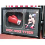 Boxing, Mike Tyson, black pen autograph (unverified) signed on a Everlast red left hand glove, as