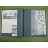 A Football Scrapbook, containing 1930's and 40's prints, cuttings, Sheffield related.