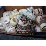 Various China Tea Wares, part tea services etc, including Royal Albert, Colclough, Palissy, Coalport