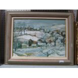 B.N.G? 'Winter Landscape, Hathersage', oil on board, initialled and dated '68 indistinctly signed