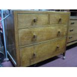 Oak Chest of Two Short and Two Long Drawers, oak kitchen table with single drawer.