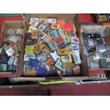 A Collection of World Matchboxes and over twenty lighters to include Ronson, Armac, Mosda,