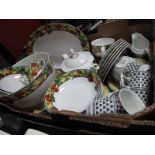 A Quantity of Royal Doulton 'Augustine' Tea and Dinner Wares, including large bowl, oval meat plate,