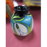 A Moorcroft Pottery Miniature Vase, painted in the 'Ford Abbey' pattern, designed by Vicky Lovatt,