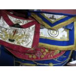 Masonic Sashes, bags, including Toye, Fattorini, books, etc:- One Box