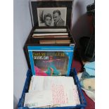 Doris Day Memorabilia. an interesting collection of signed letters, gift cards, lp's dvd, framed