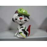 Lorna Bailey - Purrthos the Pussketeer Cat, limited edition 1/1, 13.5cm high.