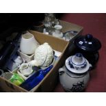 Oriental Vases, ginger jar, other ceramics:- Two Boxes - Plus Vegetable and Rumtopf jars.