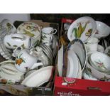 Royal Worcester "Evesham" Tureens Cup-Saucers etc:- Two Boxes