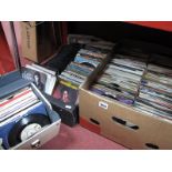 Vinyl - Over Four Hundred 45rpms - of mixed genres, 1960's and later:- Two Boxes and One Case. (3)