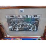 Duke of Edinburgh - Black and White Group Photograph, signed 'Philip 1956' lower centre margin,