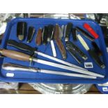 Pen Knives - Taylor Eye Witness, Saynor, etc and Horn and Stag packed included:- One Tray