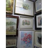 A Frank Denton Watercolour "Cawood near York", signed bottom right. Angela Folder limited edition