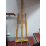 A 'Mabef' Large Wooden Easel, height 193cm.