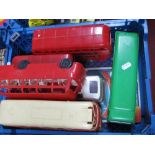 A Quantity of Mainly 1960's/1970's Plastic Buses, Hong Kong and other sourced, mainly playworn.