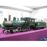 Bachmann (China) 'G' Gauge "Big Hauler" 4-6-0 Steam Locomotive and Eight Wheel (Double Bogie)