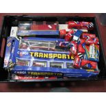 A Quantity of Diecast Model Vehicles, by Corgi, including #3168 Transporter Set, boxed.