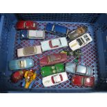 A Quantity of Original Diecast Vehicles by Corgi, all cars, all playworn, TV themes noted.