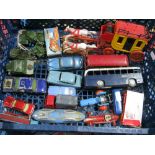 A Quantity of Mid XX Century and Later Diecast and Plastic Toys, by Timpo, Dinky, Corgi, Norev and