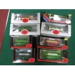 Eight EFE 1:76th Scale Diecast Model Buses, including #25602 RCL Routemaster Coach London Country