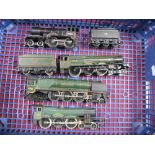 Four "OO" Gauge/4mm Unboxed Steam Locomotives, kit built 4-4-0 BR black, R/No 62585 with six