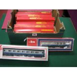 Nine "OO" Gauge/4mm Boxed Coaches, Hornby Inter City Ref No's R425, R724, R726 and R921, Triang BR