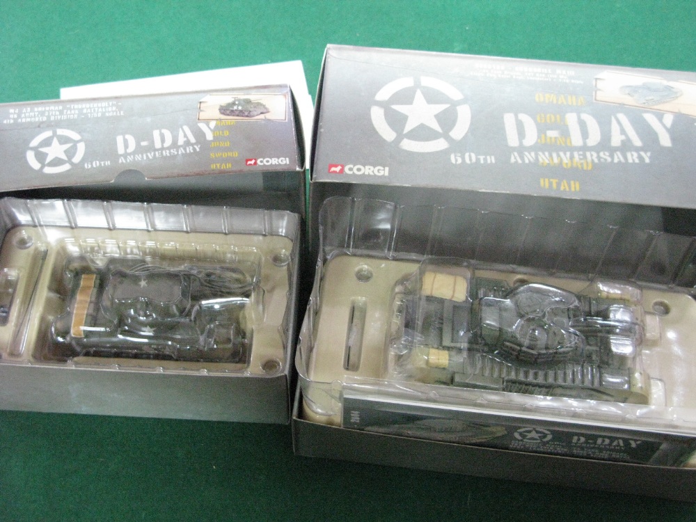 Two Corgi 1:50th Scale Diecast Model Military Vehicles, D-Day 60th Anniversary CC60108 Churchill