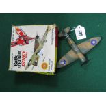 A Dinky No. 719 Spitfire MKII, overall good plus, wear to transfers and aerial missing, boxed, box