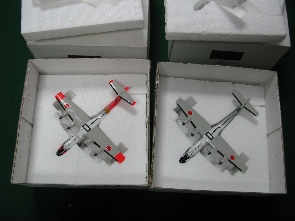 Two Diecast Model Aircraft, by Collectors Aircraft Models comprising of Maritime Wings Shin Meiwa