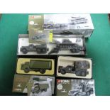 Three Corgi Diecast Model Military Vehicles, including #55101 United States Armed Forces Diamond T