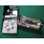 Minichamps 1:43rd Scale Diecast Model LRV Moor Car 1971, figures loose within box, tear to box