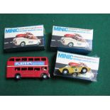 Four Minic Motorway Vehicles, including a Ford GT, a Corvette, all cars boxed, plus a Double