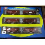 Athearn "HO"Gauge Ref 70816 Boxed Set of Six, "Pennsylvania", 34 foot 2 bay hoppers, very good