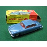 Dinky No. 142 Jaguar MK X, in blue, overall good, boxed, crushing to box.