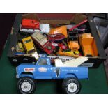 A Quantity of Diecast Model Vehicles, by Tonka, Polistil, Dinky, Burgao and other including Tonka