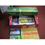 A Quantity of Toys and Games, including Burbank toys Vertibird Air Police, Keil Kraft Balsa model