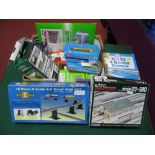 A Quantity of 'N' Gauge Lineside Accessories, Buildings, Kits, by Kato, Bachmann, Gaugemaster and