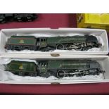 Two Hornby Dublo 4mm Three Rail Duchess of Montrose 4-6-2 Steam Locomotives and Six Wheel Tenders,